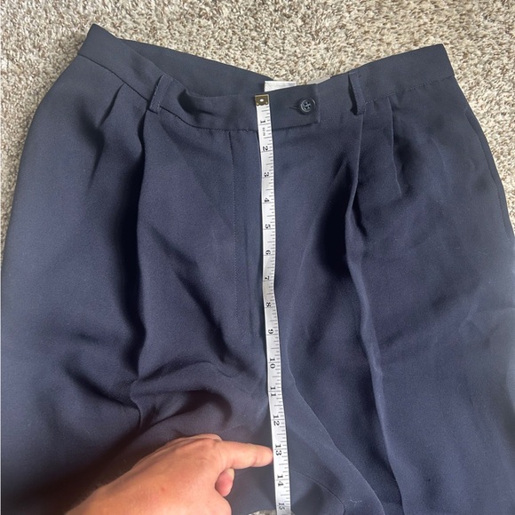 Emma James Navy Blue Trousers Office Business Casual Formal 12 - Picture 5 of 6